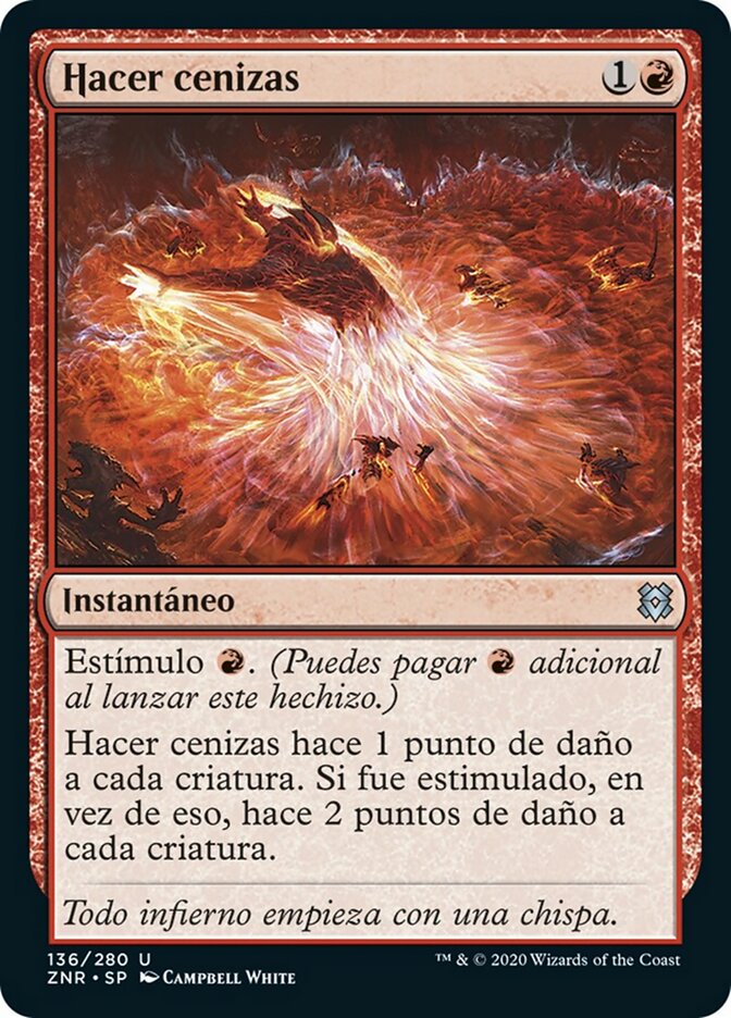 Hacer cenizas