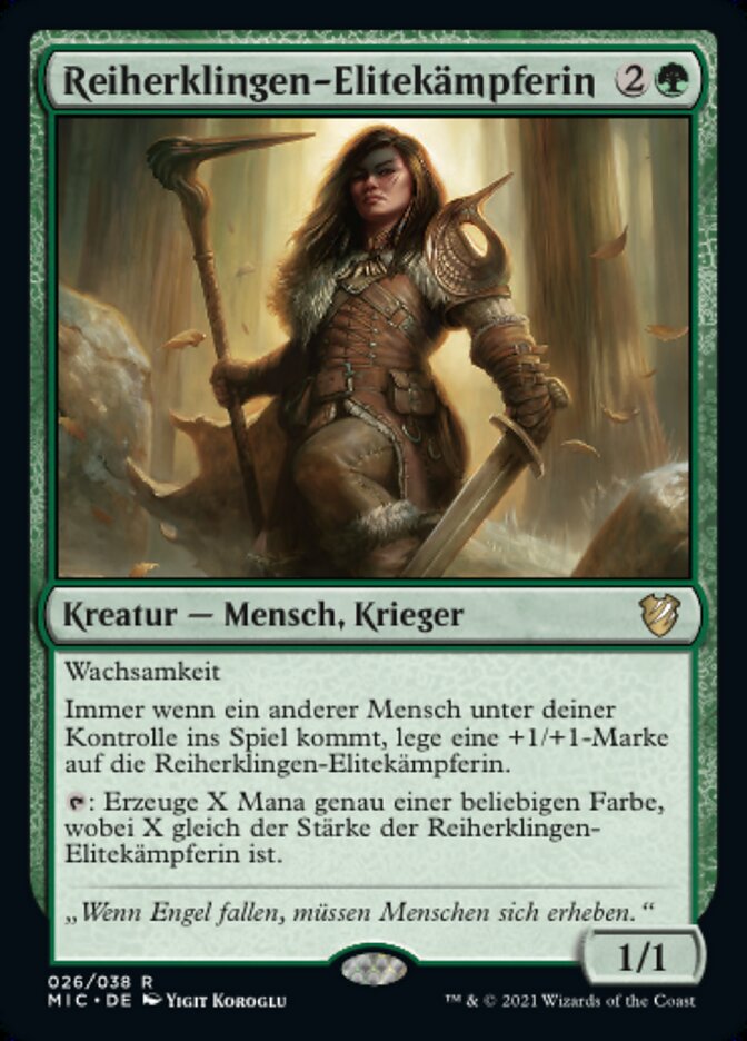 Reiherklingen-Elitekämpferin