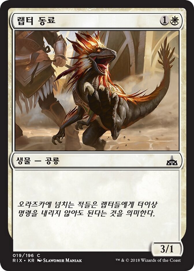 랩터 동료