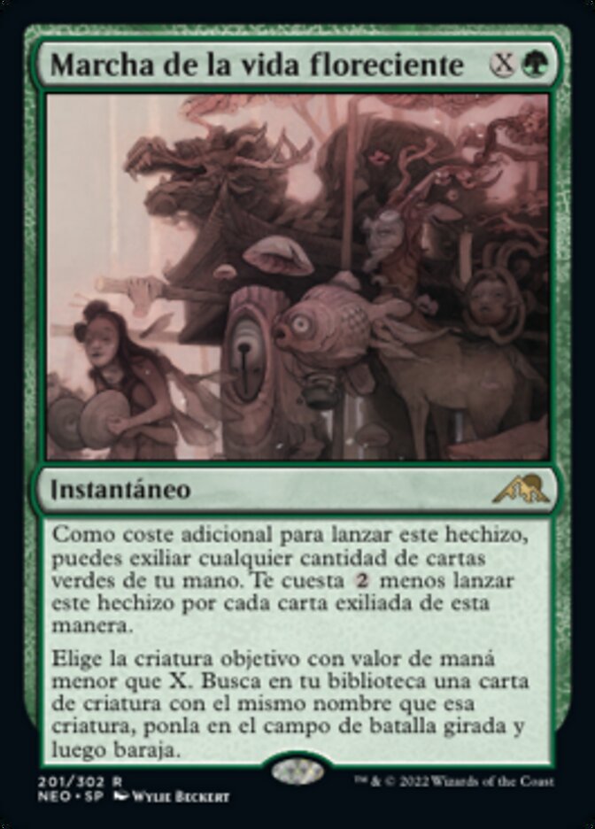 Marcha de la vida floreciente