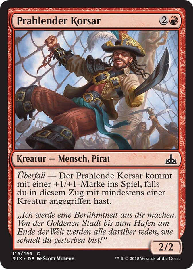 Prahlender Korsar