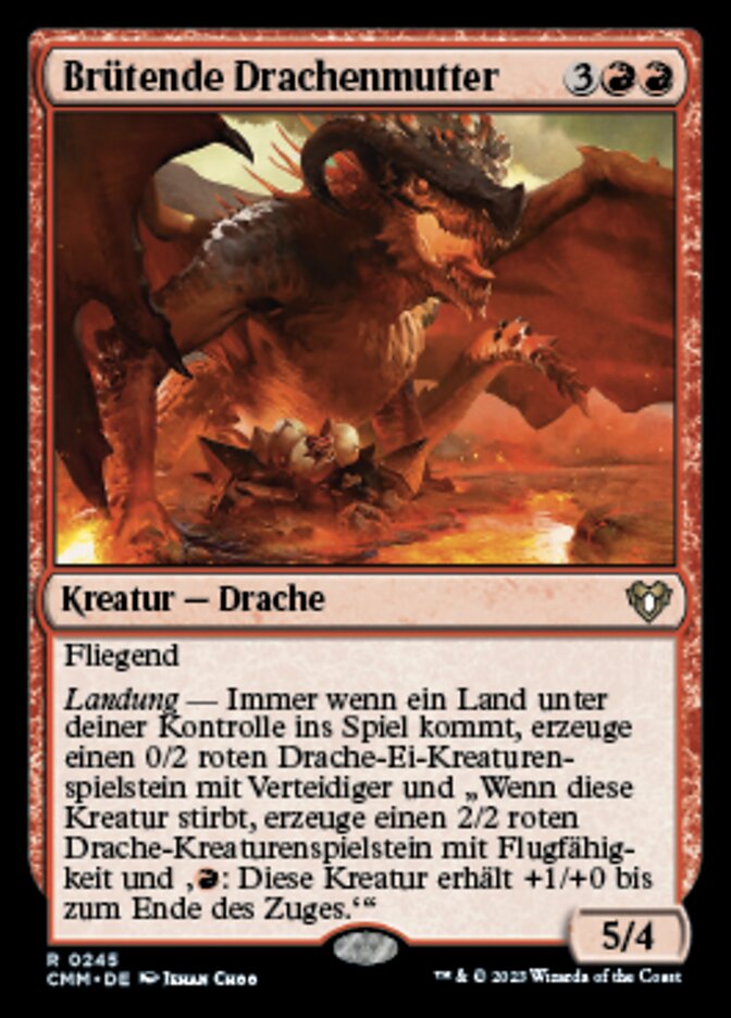 Brütende Drachenmutter
