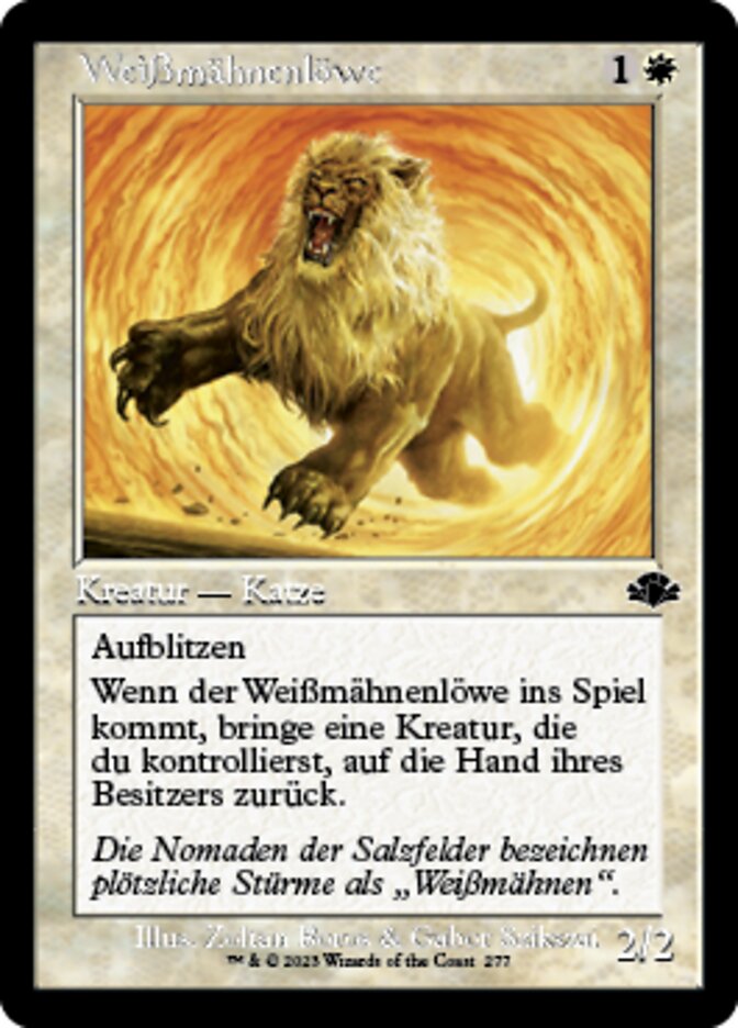 Weißmähnenlöwe