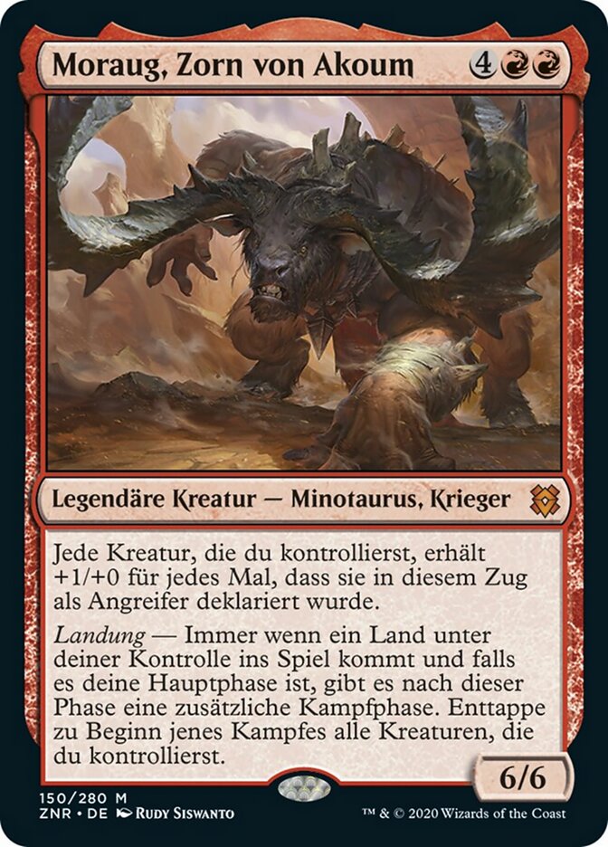 Moraug, Zorn von Akoum