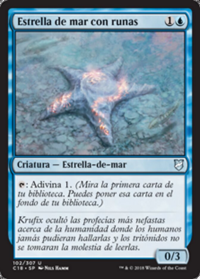 Estrella de mar con runas