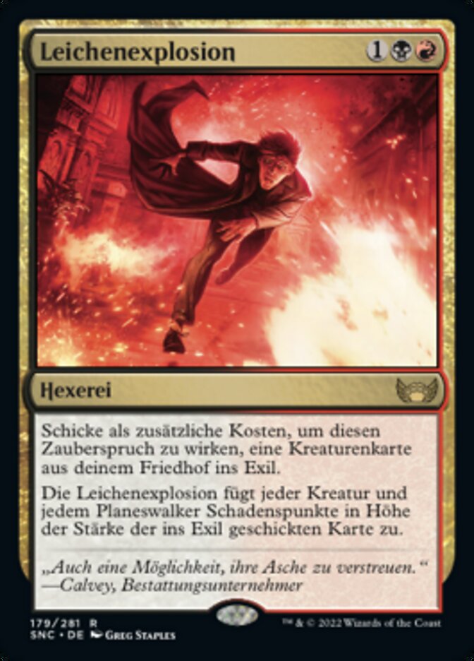 Leichenexplosion