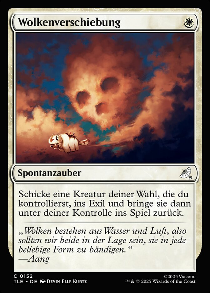 Wolkenverschiebung