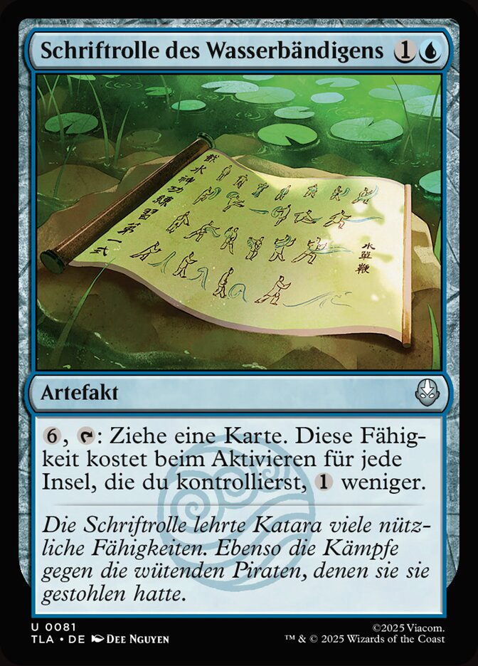 Schriftrolle des Wasserbändigens