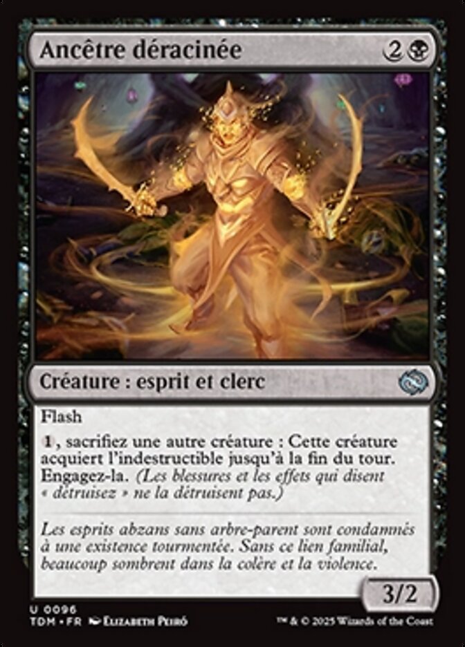 Ancêtre déracinée