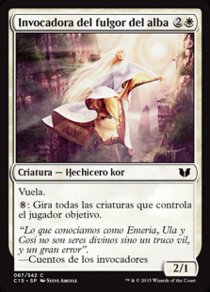 Invocadora del fulgor del alba