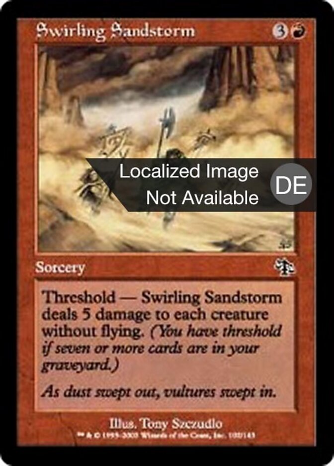 Kreisender Sandsturm