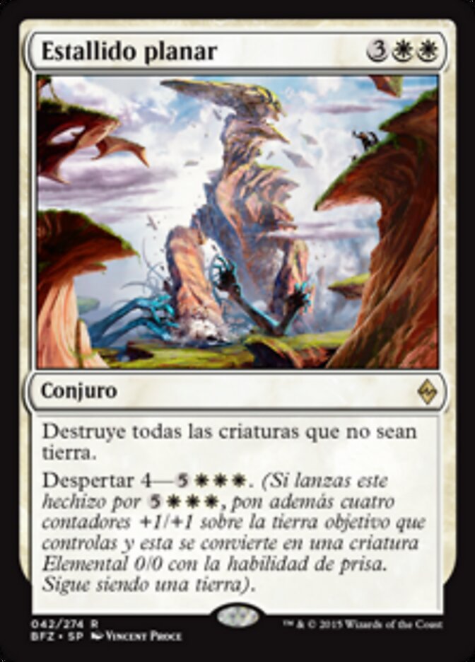 Estallido planar