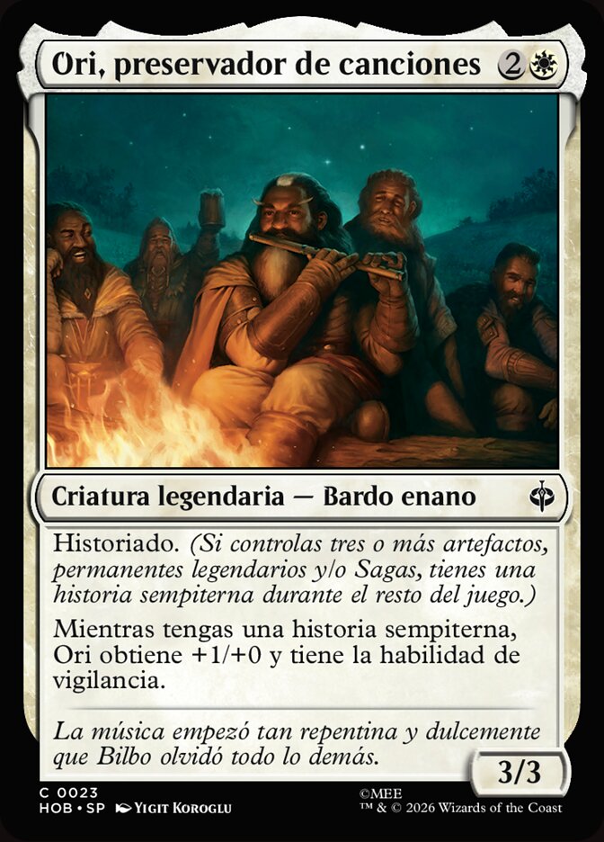 Ori, preservador de canciones