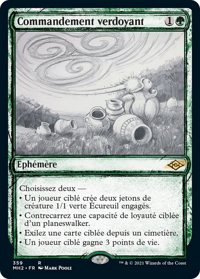 Commandement verdoyant
