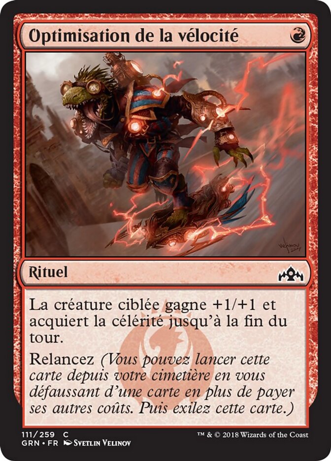 Optimisation de la vélocité