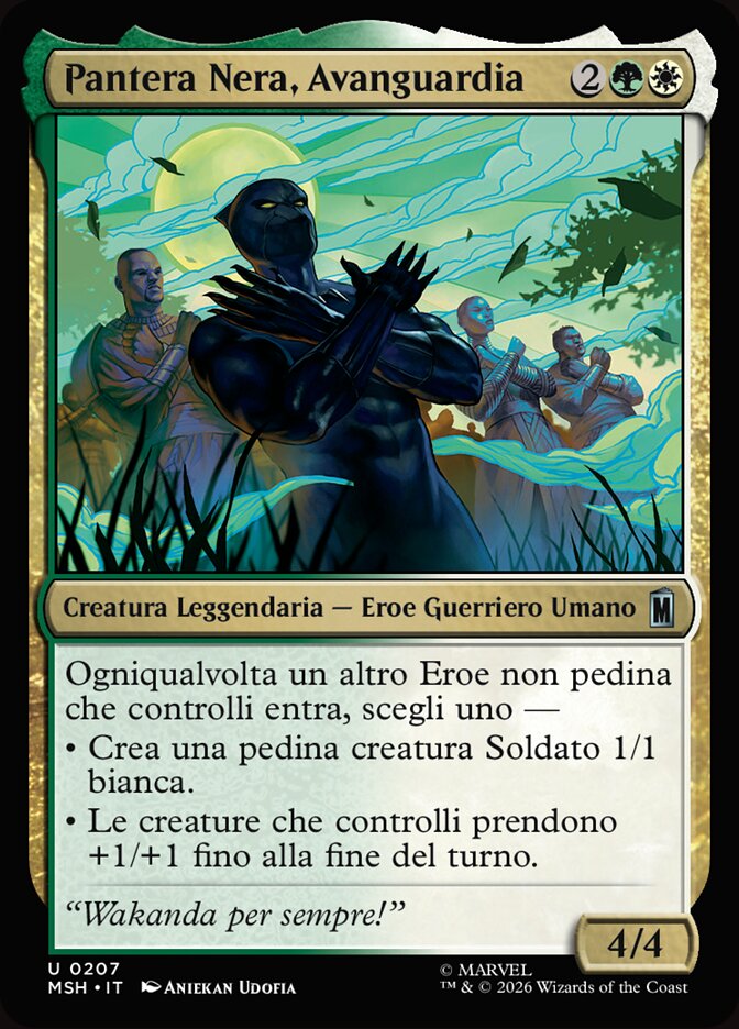 Pantera Nera, Avanguardia