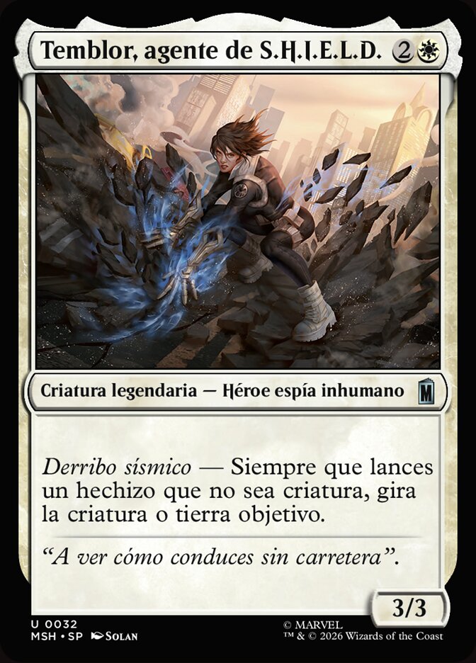 Temblor, agente de S.H.I.E.L.D.