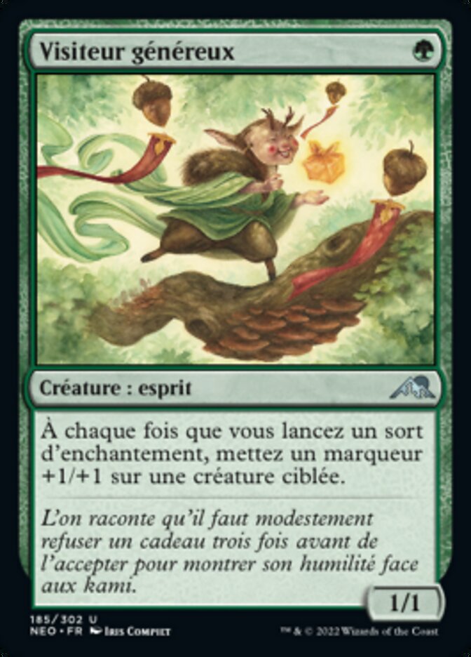 Visiteur généreux