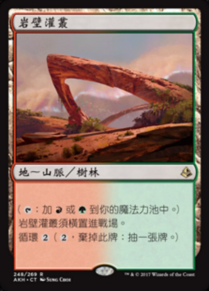 岩壁灌叢