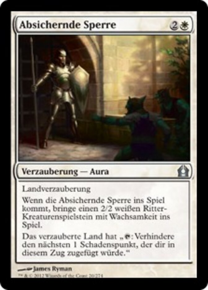 Absichernde Sperre