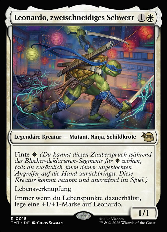 Leonardo, zweischneidiges Schwert