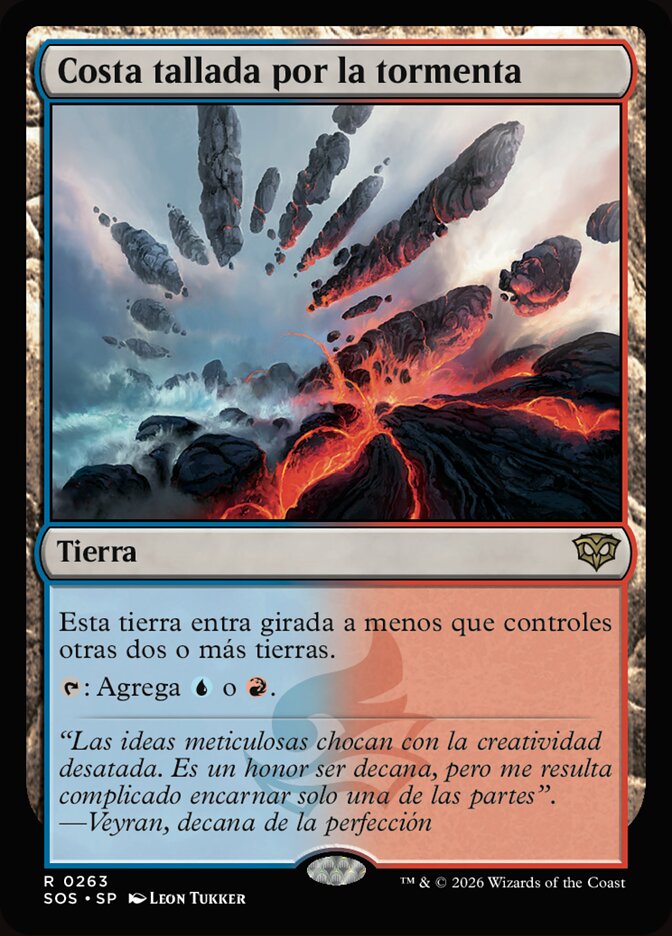 Costa tallada por la tormenta