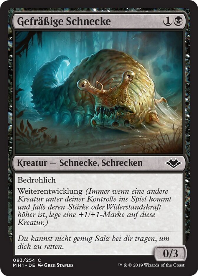 Gefräßige Schnecke