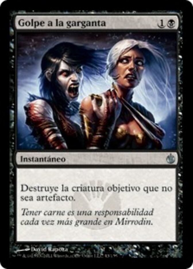 Golpe a la garganta