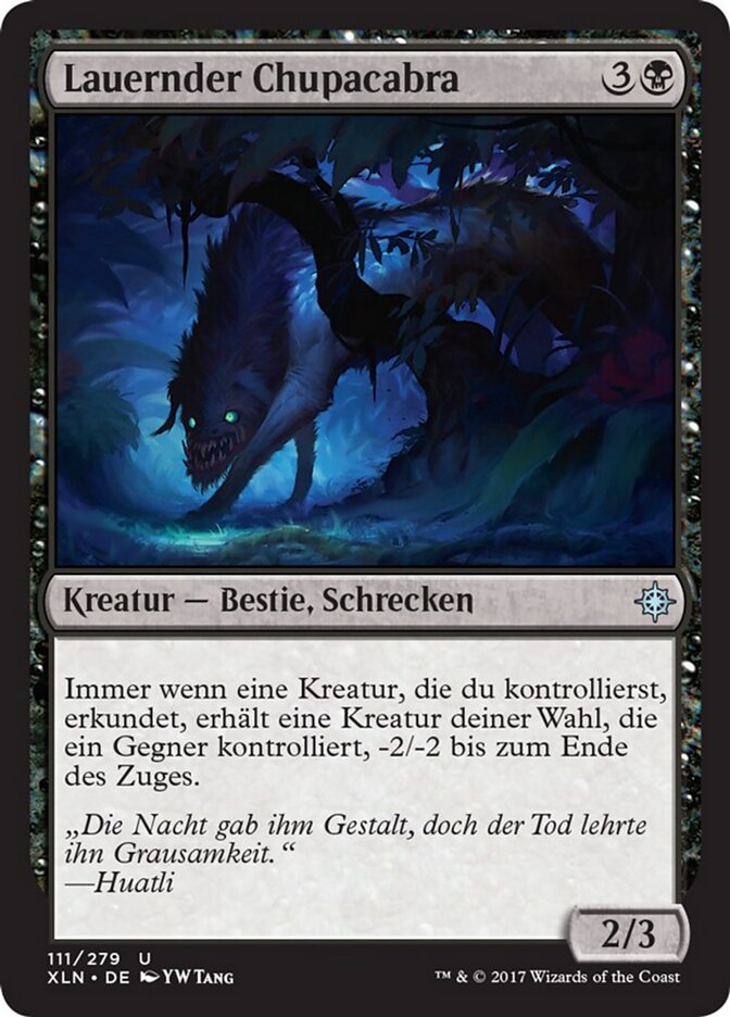 Lauernder Chupacabra