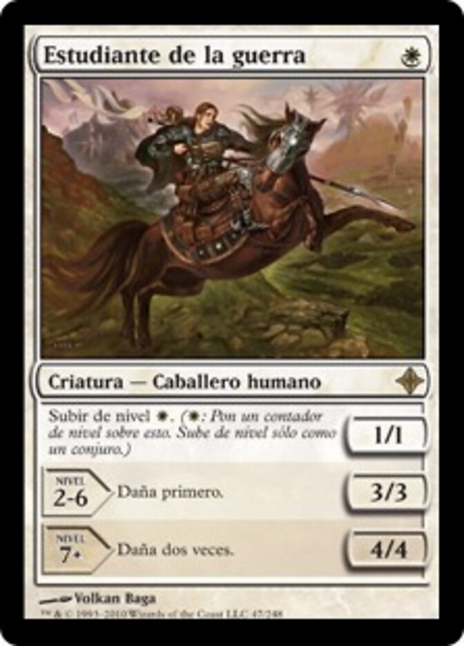 Estudiante de la guerra