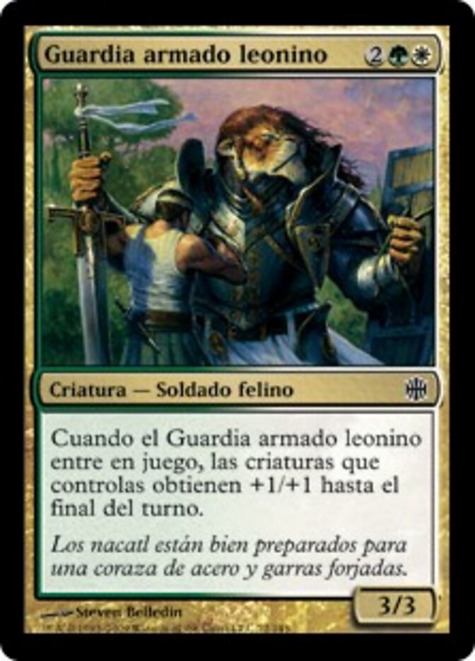 Guardia armado leonino