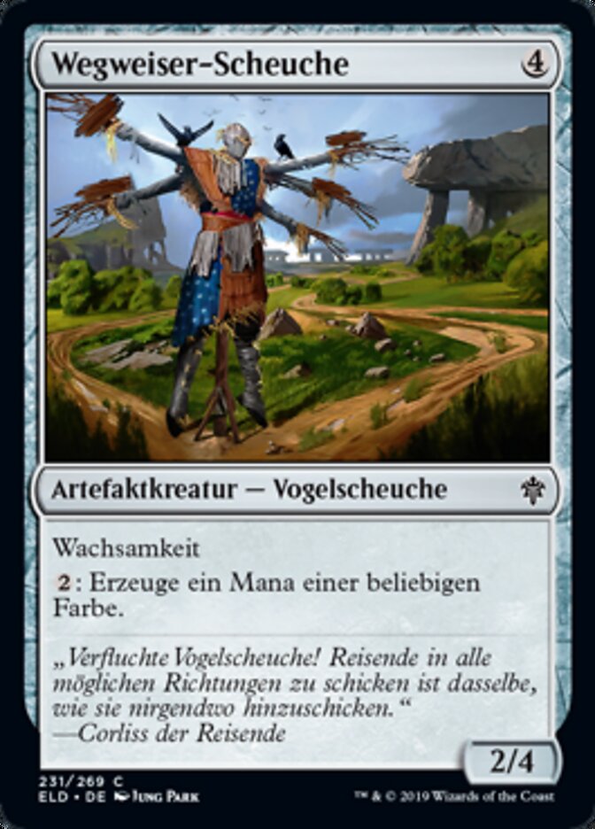 Wegweiser-Scheuche