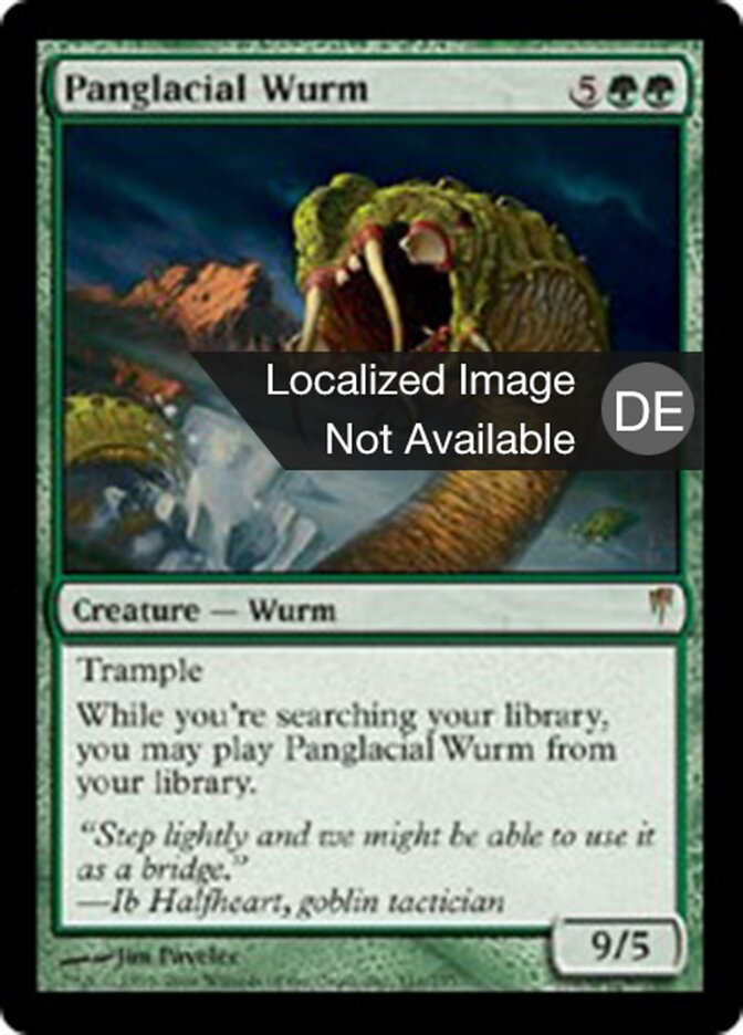 Gletscherüberspannender Wurm