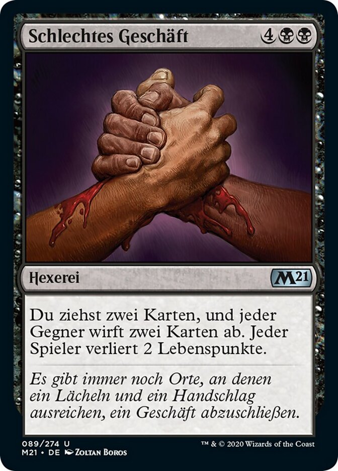 Schlechtes Geschäft