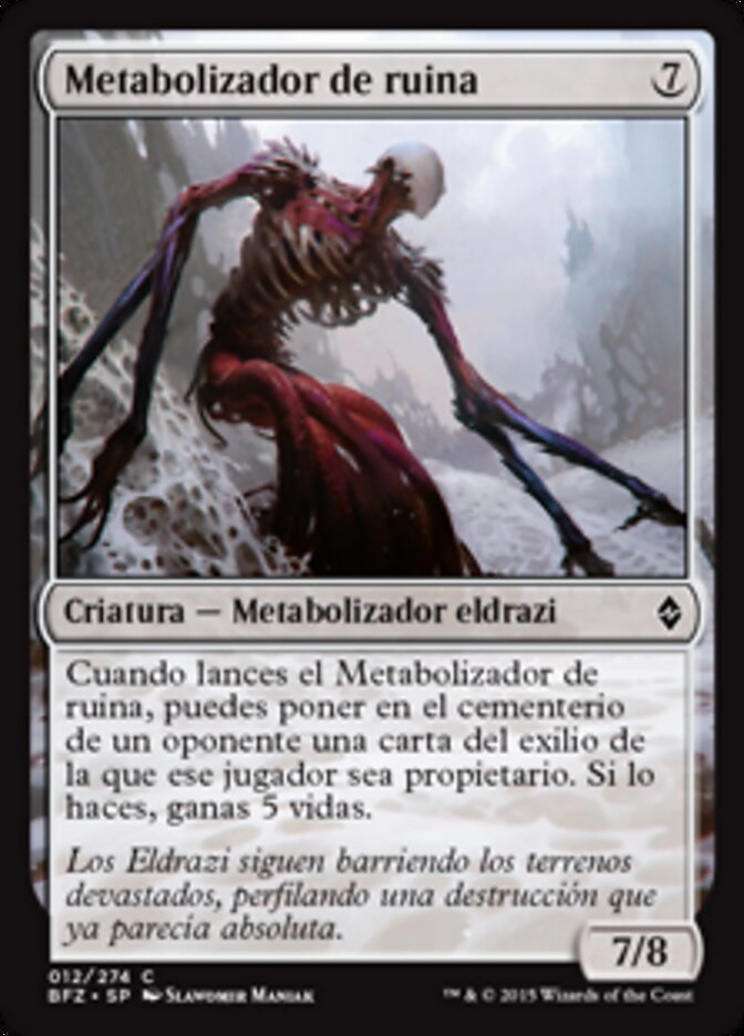 Metabolizador de ruina