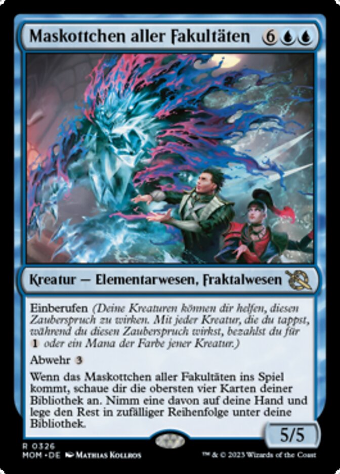 Maskottchen aller Fakultäten