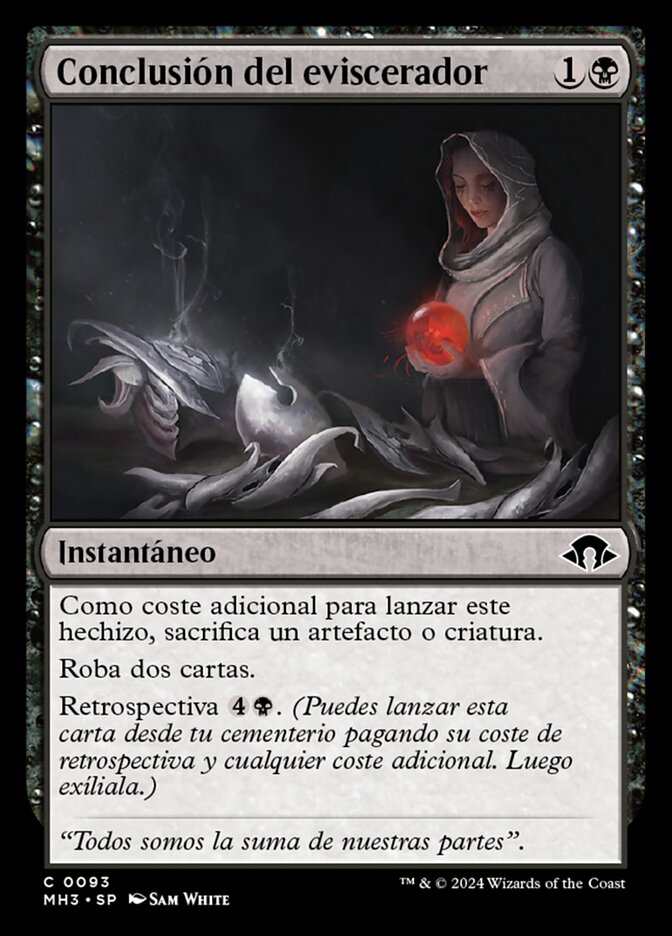 Conclusión del eviscerador