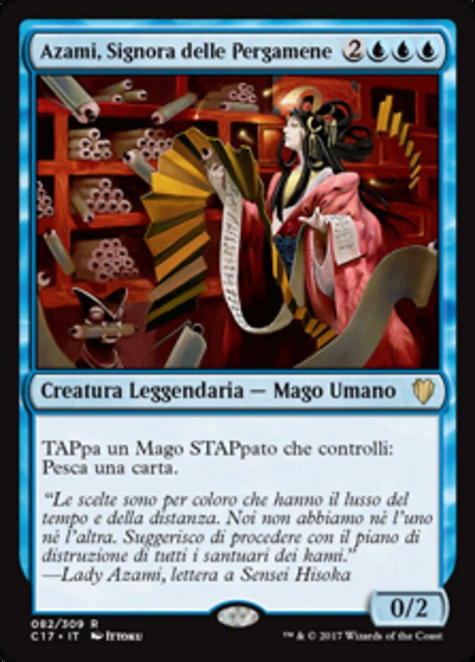 Azami, Signora delle Pergamene