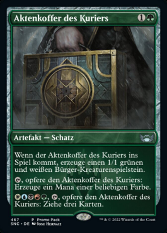 Aktenkoffer des Kuriers