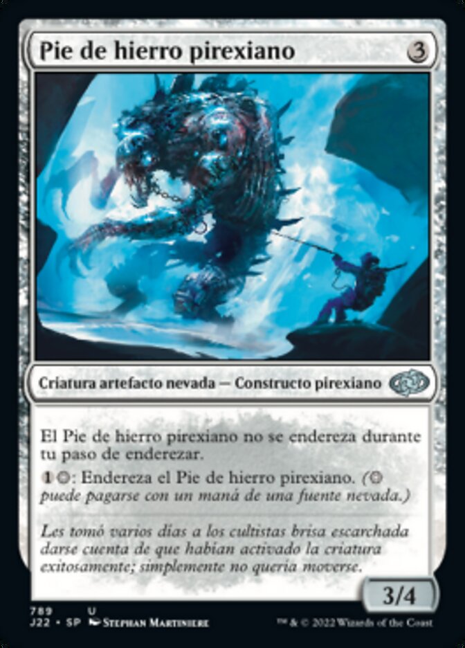 Pie de hierro pirexiano