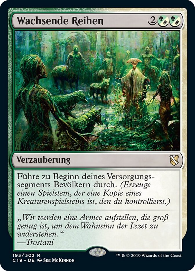 Wachsende Reihen