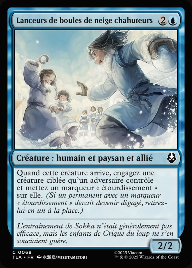 Lanceurs de boules de neige chahuteurs