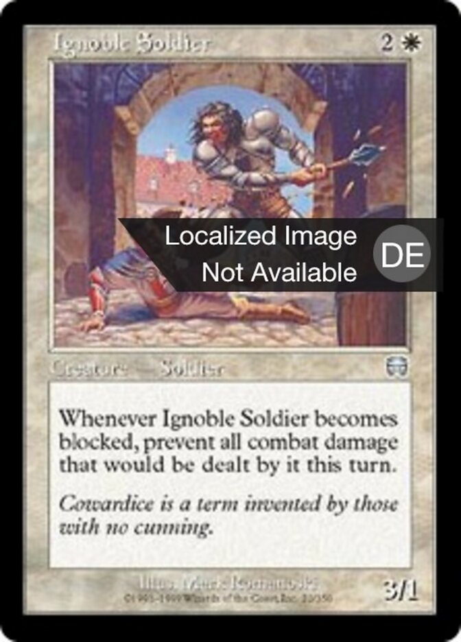 Niedriger Soldat