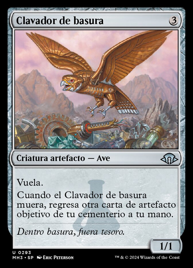 Clavador de basura