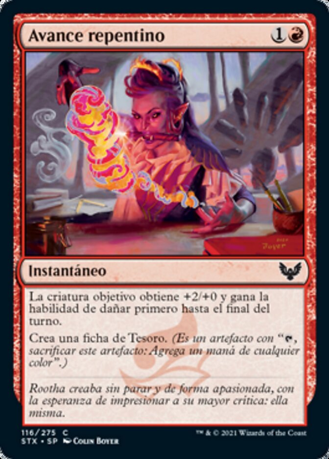 Avance repentino