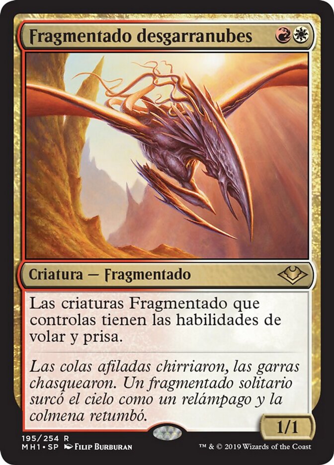 Fragmentado desgarranubes