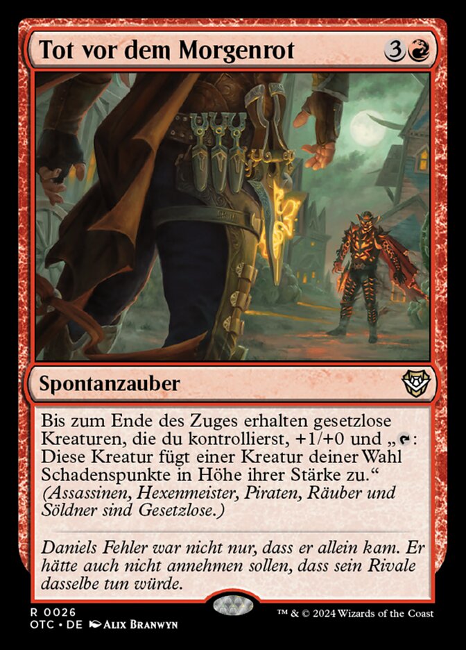 Tot vor dem Morgenrot