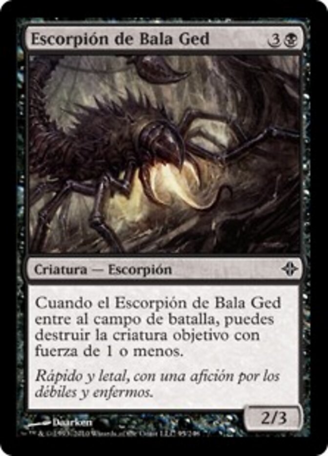Escorpión de Bala Ged