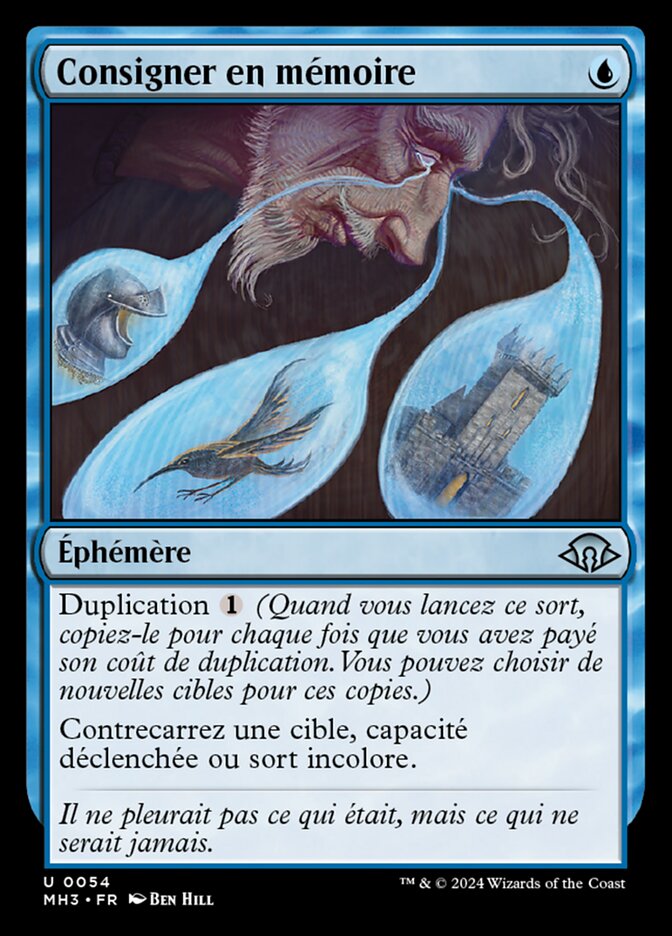 Consigner en mémoire