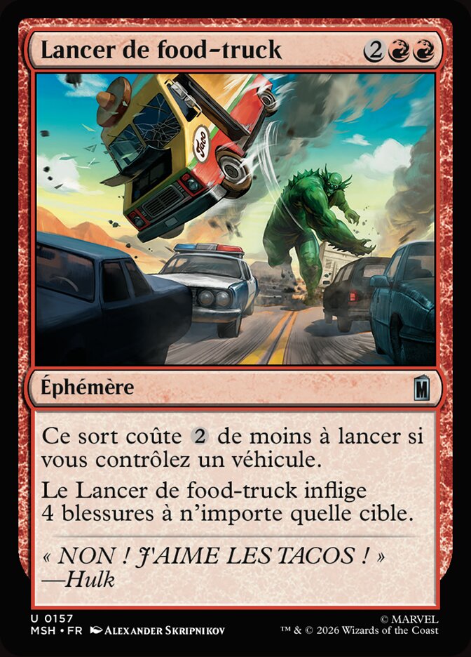 Lancer de food-truck